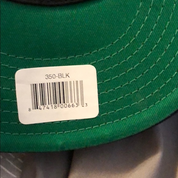 black 6 panel hat - Picture 2 of 4